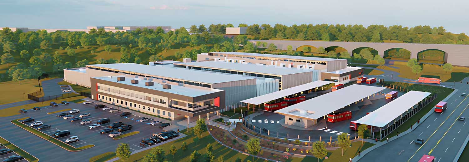 Artist's rendering of the rabbittransit development Project